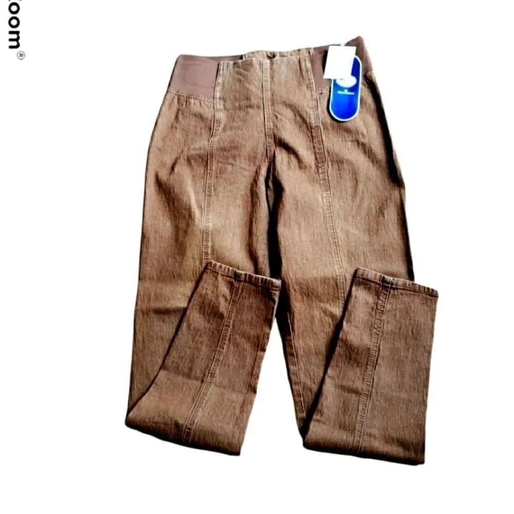 Diane Gilman pants, L Tall, brown
